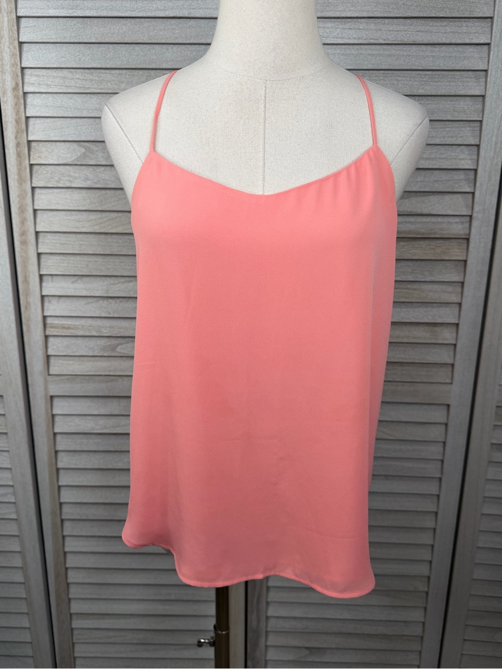 LOFT Peachy/Pink Flowy Lightweight Summer Basics Cami Top-XS